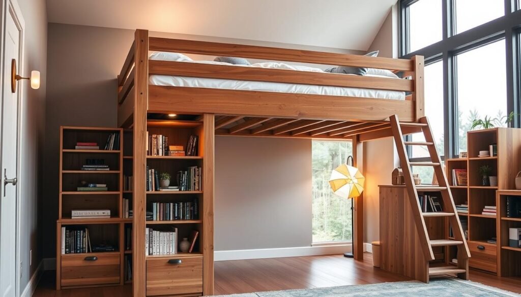 loft bed with storage steps loft bed with storage steps