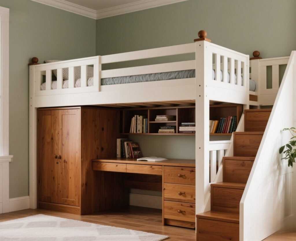 modern loft bed decoration