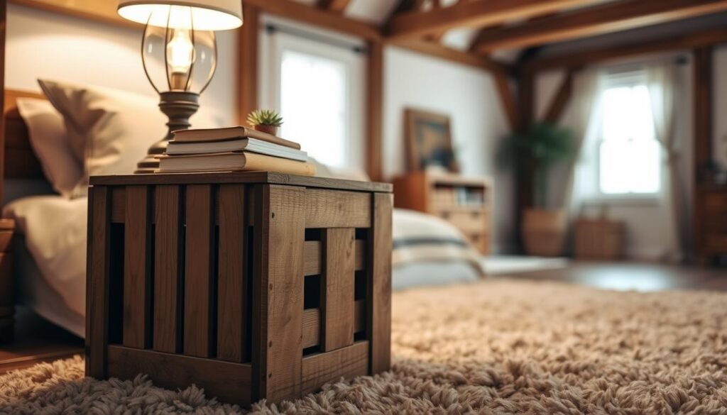 repurposed crate nightstand repurposed crate nightstand
