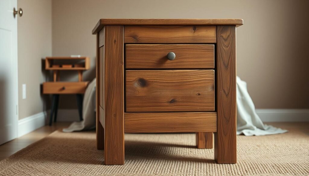 rustic wood nightstand frame construction rustic wood nightstand frame construction