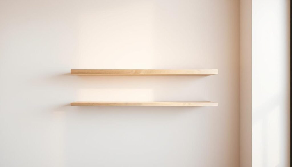 simple floating shelf design