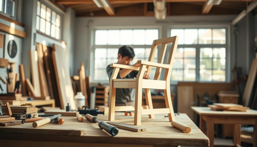 woodworking dining chair