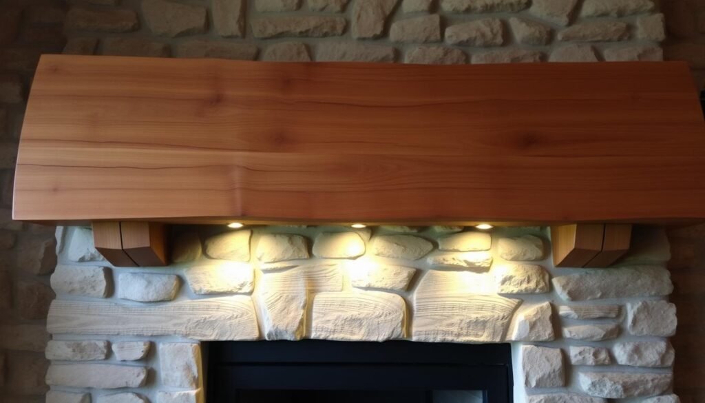 woodworking mantel
