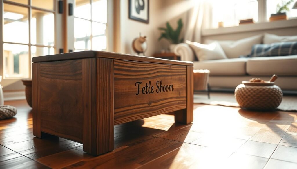 A rustic, handcrafted wooden feeding station stands prominently in the foreground, its smooth surface adorned with a personalized engraved design. Sunlight streams through a large window, casting a warm glow across the scene. The station is positioned on a polished hardwood floor, surrounded by cozy textures and natural accents that create a welcoming atmosphere. In the background, subtle hints of a comfortable living space suggest a nurturing, home-like environment. The overall composition evokes a sense of care, attention to detail, and a thoughtful approach to providing for a beloved canine companion. A rustic, handcrafted wooden feeding station stands prominently in the foreground, its smooth surface adorned with a personalized engraved design. Sunlight streams through a large window, casting a warm glow across the scene. The station is positioned on a polished hardwood floor, surrounded by cozy textures and natural accents that create a welcoming atmosphere. In the background, subtle hints of a comfortable living space suggest a nurturing, home-like environment. The overall composition evokes a sense of care, attention to detail, and a thoughtful approach to providing for a beloved canine companion.