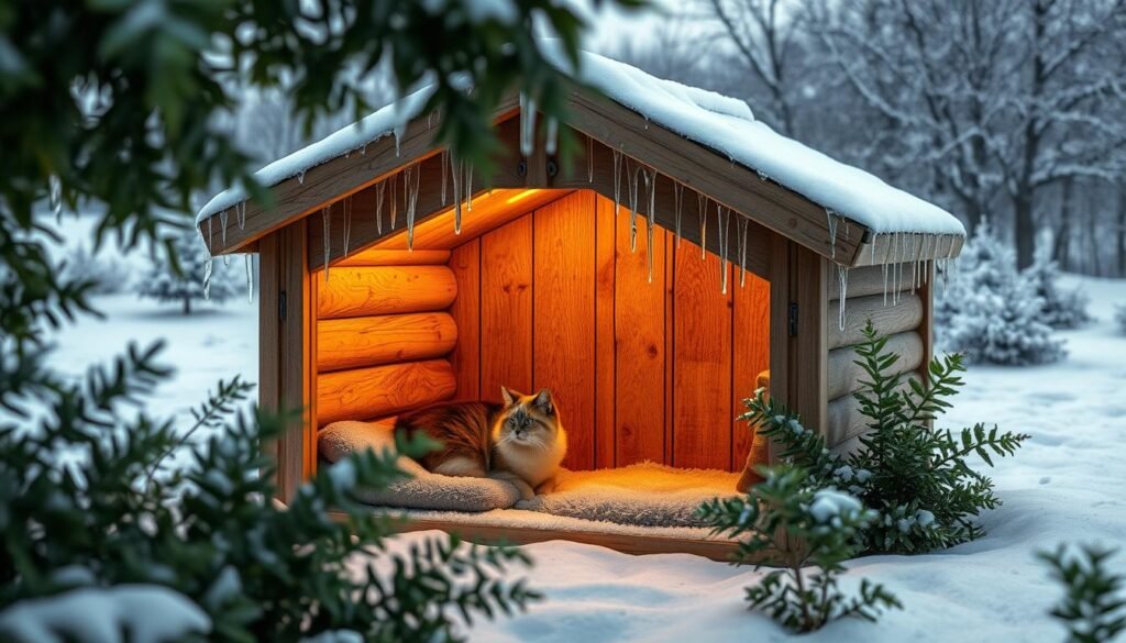 diy heated cat house
