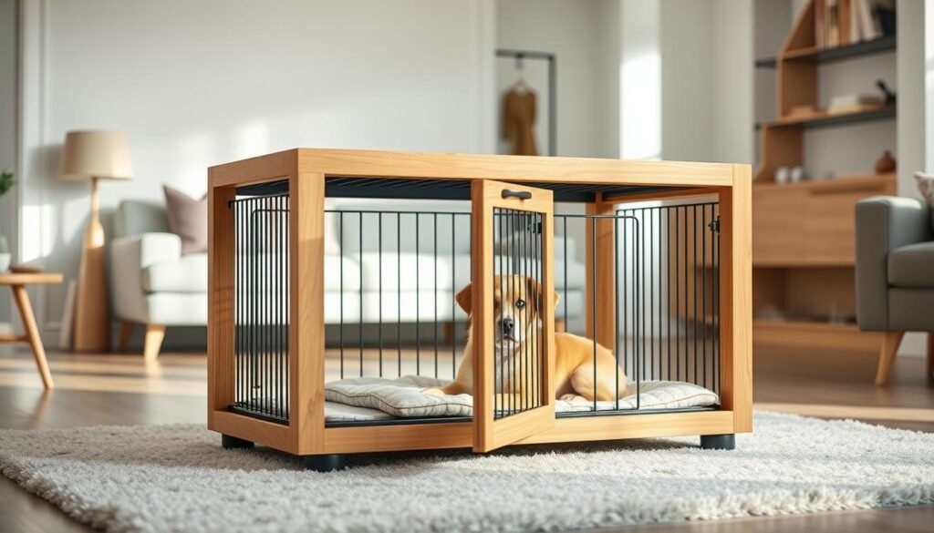 dog crate end table