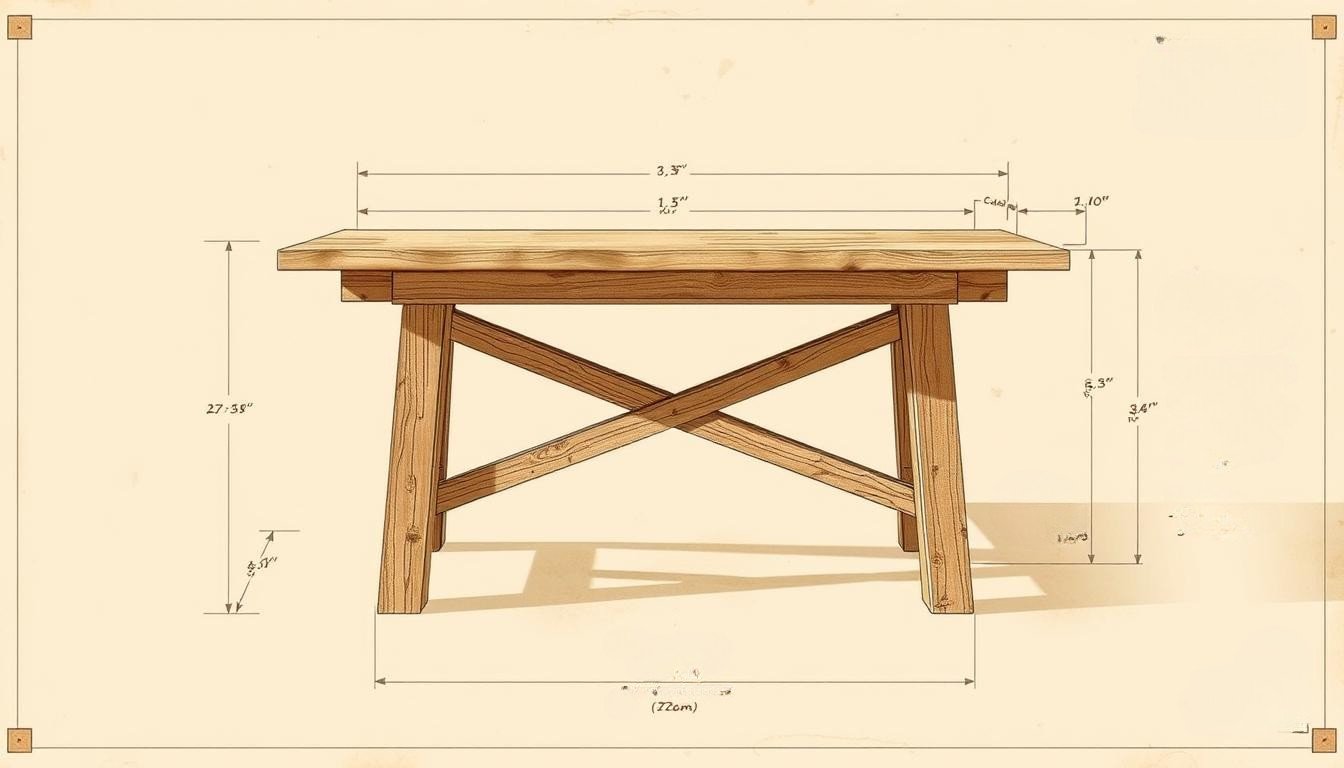 DIY Farmhouse Table Woodworking Plan