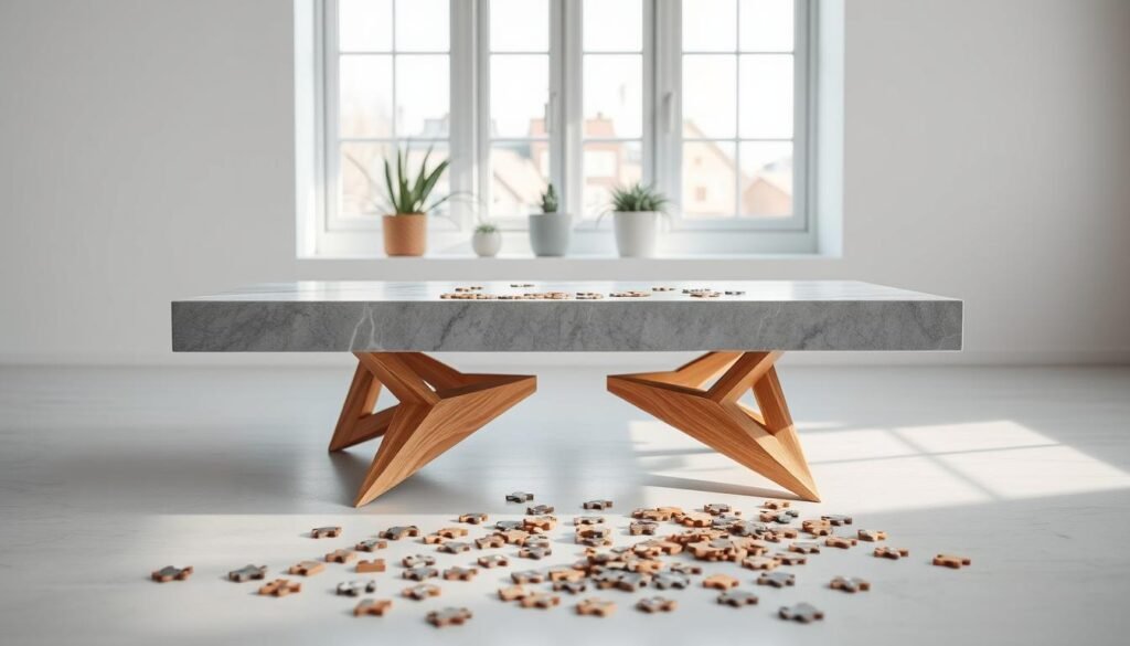 puzzle coffee table