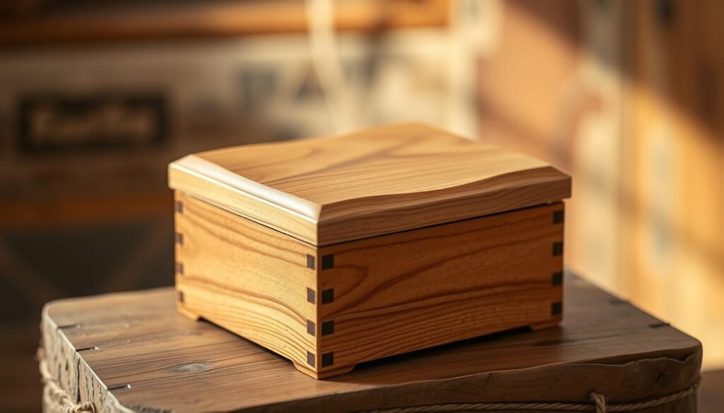 wooden keepsake box