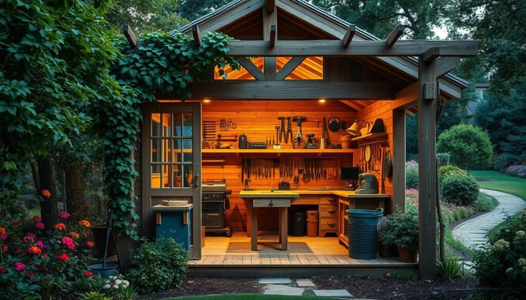 woodworking shed