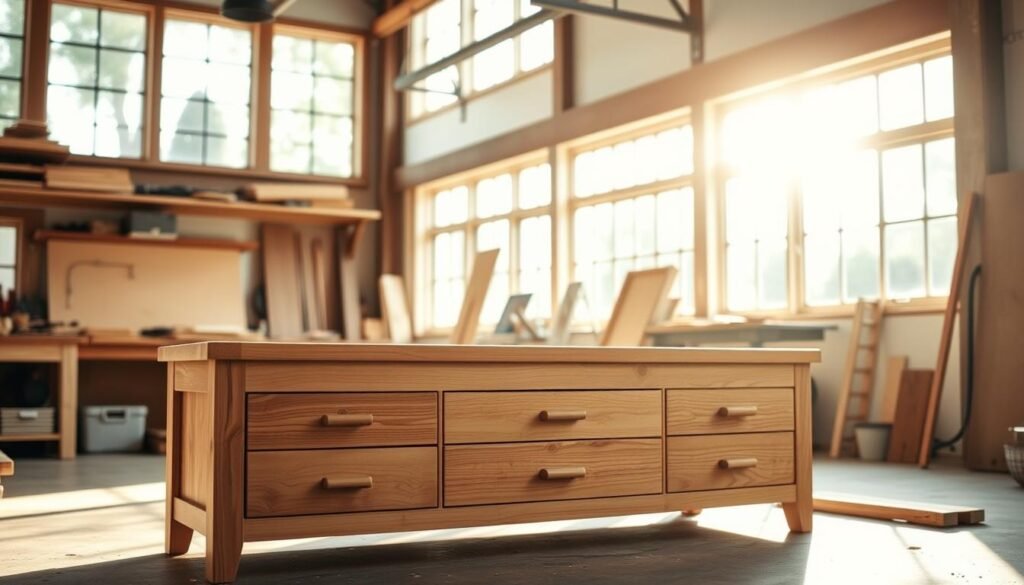 woodworking storage bench